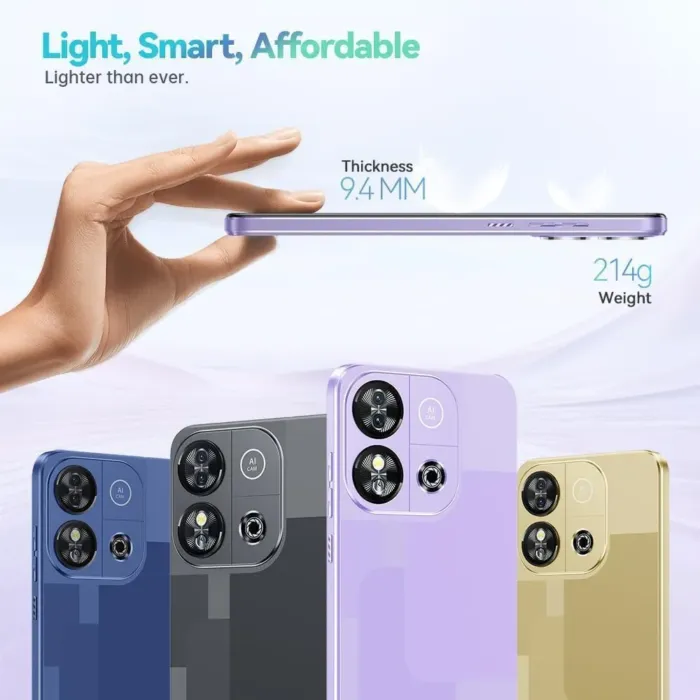 OUKITEL Rugged Android 14 Phone, 64GB ROM + 128GB Expandable, 8GB RAM, Reinforced Design, Sleek Silver Edition - Image 5