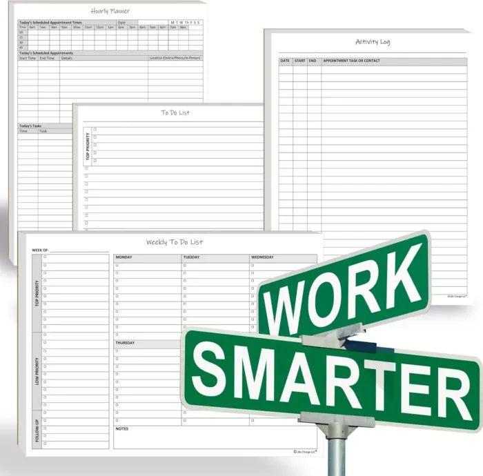 Weekly To Do List Notepad, 60 Page Task Planning Pad w/Daily Checklist, Priority Todo Checkbox & Notes. Desk Notebook to Organize Office 11 X 8.5 - Image 4