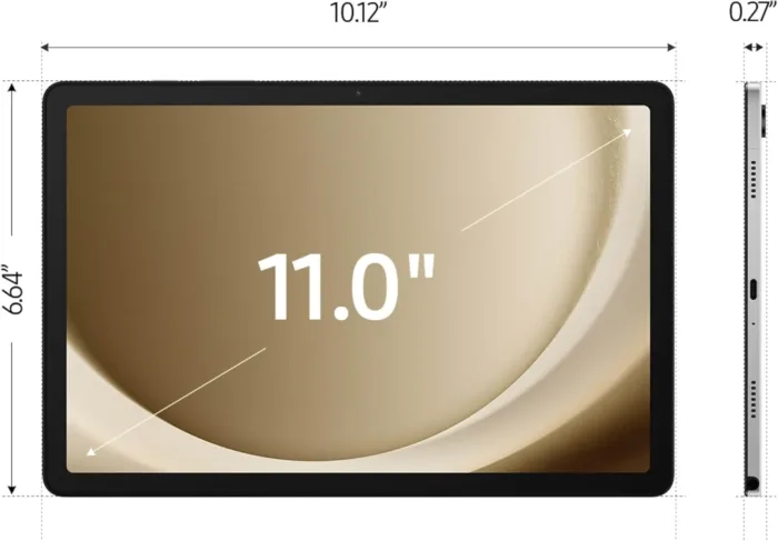 Samsung Galaxy Tab A9+ Plus 11” 64GB Android Tablet, Big Screen, Quad Speakers, Upgraded Chipset, Multi Window Display, Slim, Light, Durable, Kids Friendly Design, US Version, 2024, Silver - Image 4