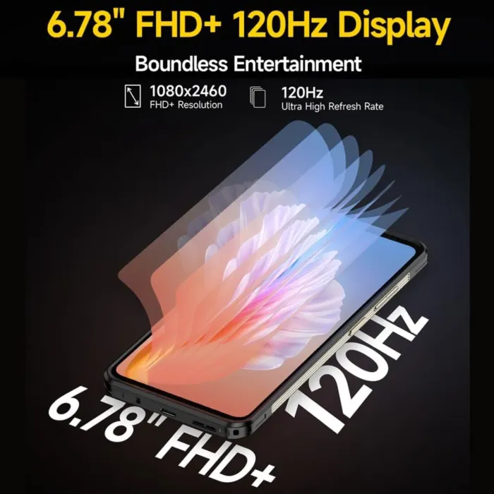 Ulefone Armor 25T PRO 5G Rugged Smartphone Thermal Imaging Scanner,12GB+256GB Rugged Phone,6.78" FHD+ Display, 50MP+32MP, 6500mAh 33W, Android 14 Cell Phone, Dual 5G/4G LTE/NFC/OTG/Wireless Charging - Image 8