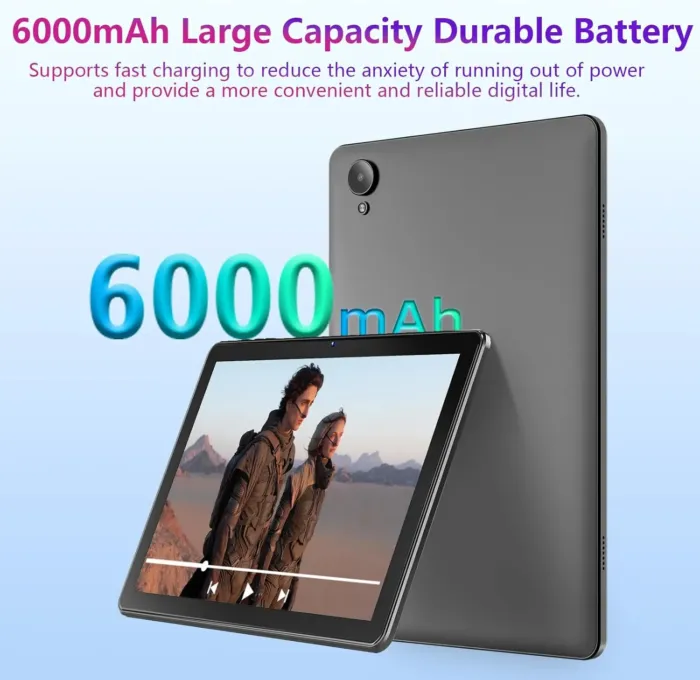 2024 Tablet 10 Inch Android 14 Tablets, 12GB RAM+128GB ROM(Expand to 1TB), Octa Core 1280 * 800 IPS HD Display Android Tablet, Unisoc A523 CPU, 5G/2.4G WiFi, Dual 5MP+8MP Camera,(Gray) - Image 7