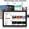 Android 15 Tablet 10 Inch, 18GB RAM+128GB ROM/2TB Expandable Tablet, 2 in 1 Tablets with Keyboard Case Mouse Stylus, 2.0GHz Quad-core CPU, 1280*800 IPS HD Screen, 5G WiFi6 BT 5.0, 8MP Camera Tablet PC