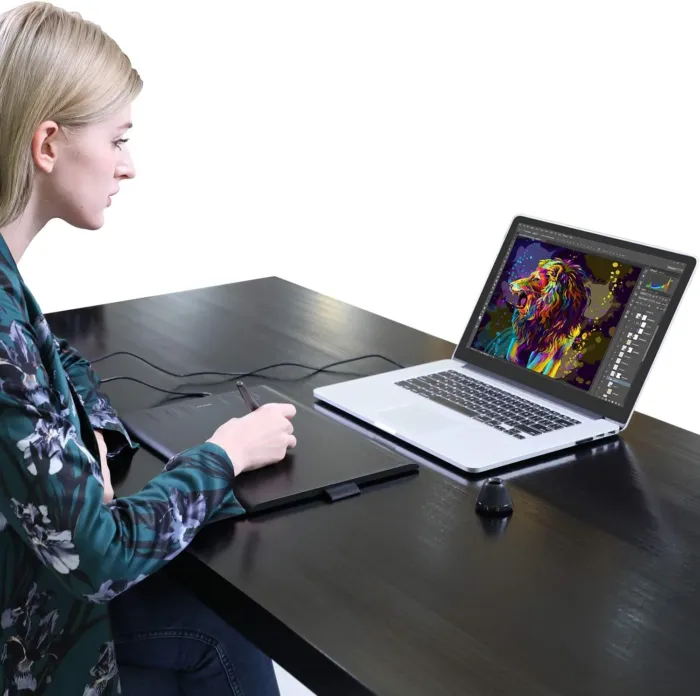 HUION Inspiroy H1060P Graphics Drawing Tablet with 8192 Pressure Sensitivity Battery-Free Stylus and 12 Customized Hot Keys, 10 x 6.25 inches Digital Art Tablet for Mac, Windows PC and Android - Image 8