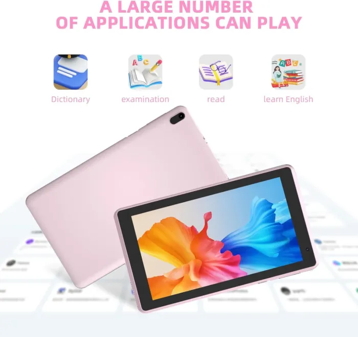 Android 15 Tablet, 7 Inch Tablet, 6GB RAM 32GB ROM/ 1TB Expandable, 5MP Camera, 1.6Ghz Quad-core Processor, 3000mAH Battery Tableta PC, Wi-Fi 6 BT 5.0 7'' Android Laptop - Image 6