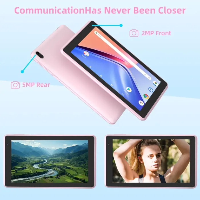 Android 15 Tablet, 7 Inch Tablet, 6GB RAM 32GB ROM/ 1TB Expandable, 5MP Camera, 1.6Ghz Quad-core Processor, 3000mAH Battery Tableta PC, Wi-Fi 6 BT 5.0 7'' Android Laptop - Image 8