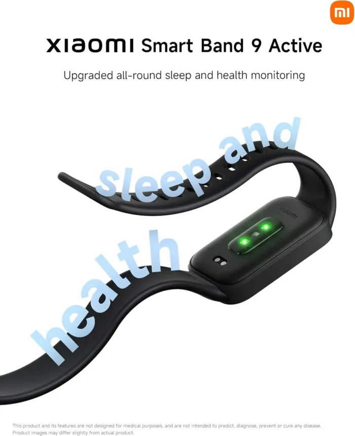 Xiaomi Smart Band 9 Active Global Version 1.47'' Display 18-Day Battery Life Modes All-Day Health and Fitness Monitoring 5ATM (Black) - Image 6