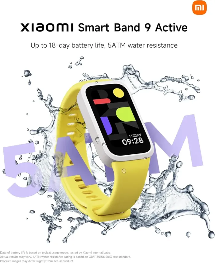 Xiaomi Smart Band 9 Active Global Version 1.47'' Display 18-Day Battery Life Modes All-Day Health and Fitness Monitoring 5ATM (Black) - Image 10