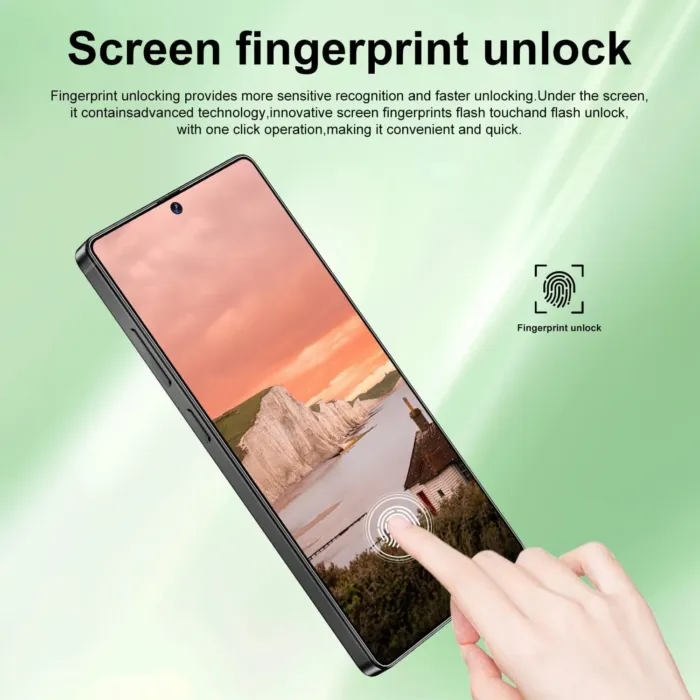 Huness I25 Ultra Unlocked Cell Phone,Built in Pen,12+512GB Unlocked Phone, Android 14 Battery 7000mAh 6.99" HD Screen Smartphone, 5G/Face ID/Fingerprint Lock/Dual SIM/GPS (Blue) - Image 5