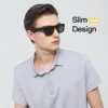 OhO Smart Glasses,Polarized Sunglasses with Bluetooth Speaker,Athletic/Outdoor UV Protection and Voice Control,Unisex (Grey Lens)
