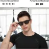 OhO Smart Glasses,Polarized Sunglasses with Bluetooth Speaker,Athletic/Outdoor UV Protection and Voice Control,Unisex (Grey Lens)
