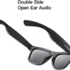 OhO Smart Glasses,Polarized Sunglasses with Bluetooth Speaker,Athletic/Outdoor UV Protection and Voice Control,Unisex (Grey Lens)