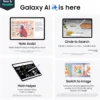 SAMSUNG Galaxy Tab S10+ Plus 12.4” 256GB, Android Tablet, Circle to Search, Sketch to Image, Durability, Long Battery Life, AMOLED 2X Screen, S Pen Included, US Version, 2024, Moonstone Gray