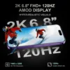 A15 Promax, 5G Net Unlocked Cell Phone, 8+512GB Android Phones, Android 14.0, 120Hz,108MP Camera, 5G Dual SIM Smartphone, 6800 mAh Battey Android Phone, Unlocked for All Carriers (Purple)