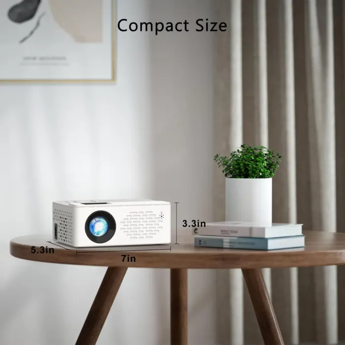 TMY Mini Projector, Upgraded Bluetooth Projector with Screen, 1080P Full HD Portable Projector, Movie Projector Compatible with TV Stick Smartphone/HDMI/USB, indoor & outdoor use - Image 9