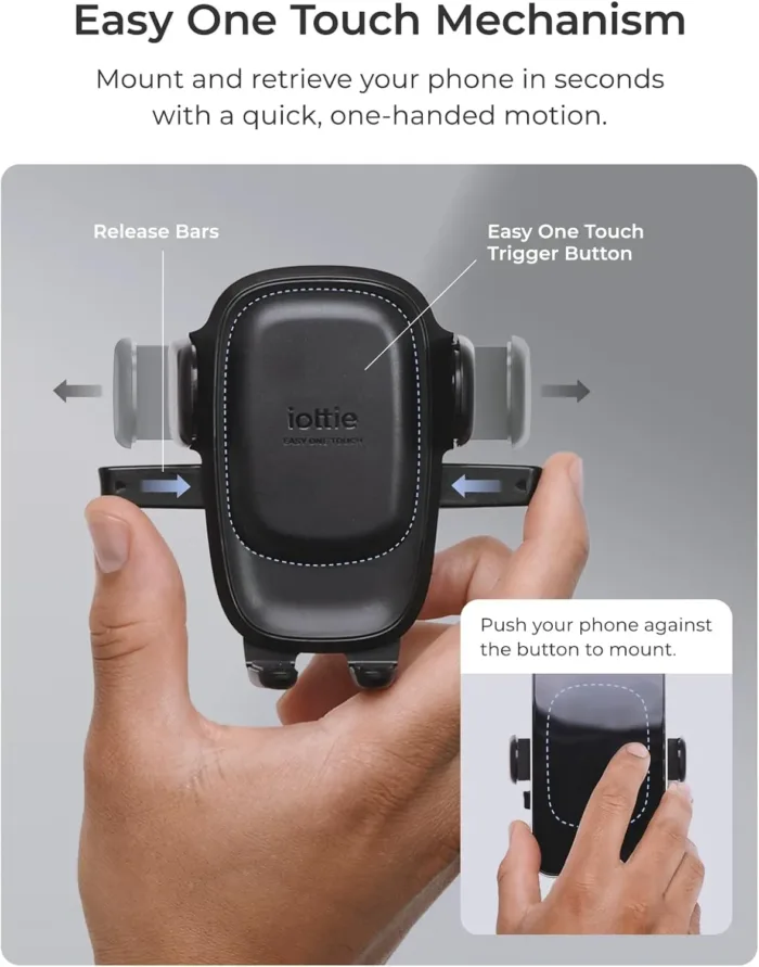 iOttie Easy One Touch 6 Universal Car Mount Dashboard & Windshield Suction Cup Phone Holder for iPhone Samsung, Google, All Smartphones - Image 3