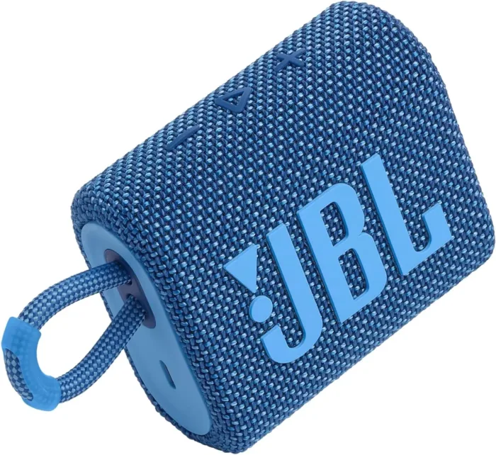JBL Go 3 Eco - Portable Mini Bluetooth Speaker, big audio and punchy bass, IP67 waterproof and dustproof, 5 hours of playtime, Made in part with recycled materials (Eco Blue) - Image 6