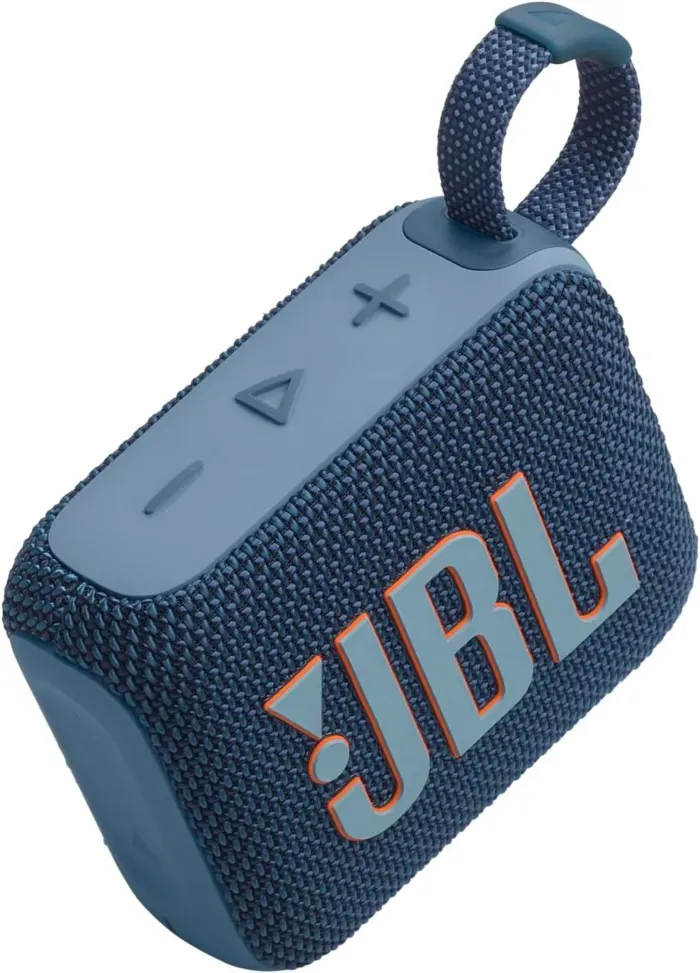 JBL Go 4 - Ultra-Portable, Waterproof and Dustproof Bluetooth Speaker, Big Pro Sound with Punchy bass, 7-Hour Built-in Battery, Made in Part with Recycled Materials (Blue) - Image 3