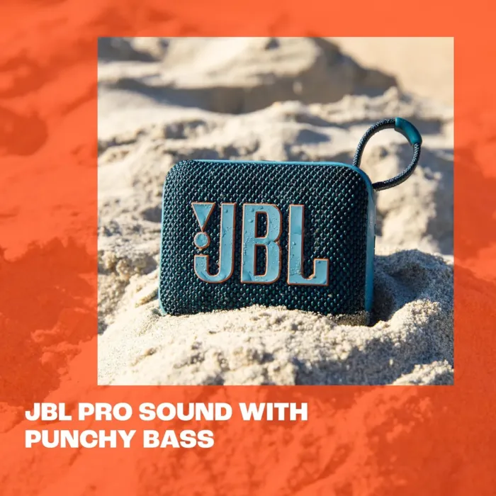 JBL Go 4 - Ultra-Portable, Waterproof and Dustproof Bluetooth Speaker, Big Pro Sound with Punchy bass, 7-Hour Built-in Battery, Made in Part with Recycled Materials (Blue) - Image 7