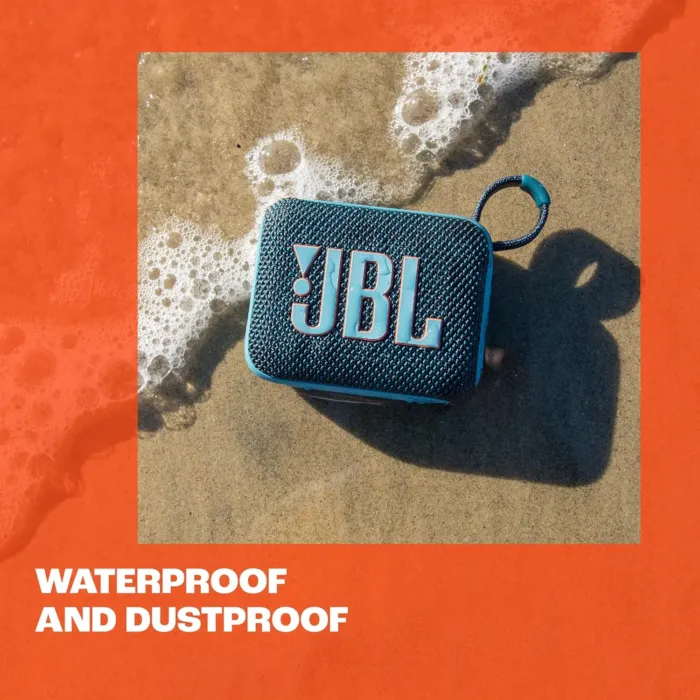 JBL Go 4 - Ultra-Portable, Waterproof and Dustproof Bluetooth Speaker, Big Pro Sound with Punchy bass, 7-Hour Built-in Battery, Made in Part with Recycled Materials (Blue) - Image 9