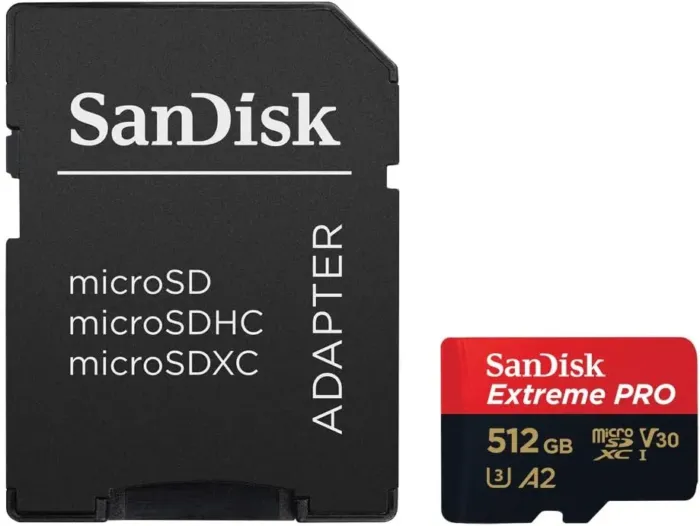 SanDisk Extreme PRO microSDXC UHS-I Memory Card 512 GB + Adapter & RescuePRO Deluxe (for Smartphones, Action Cameras or Drones, A2, Class 10, V30, U3, 200 MB/s Transfer) - Image 4