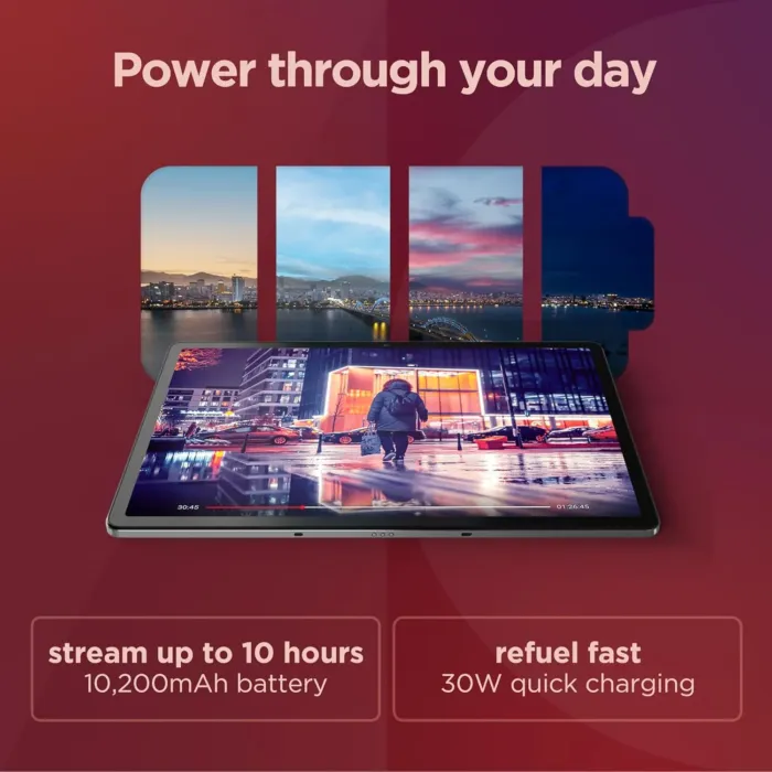 Lenovo Tab P12 - Expansive Touchscreen Tablet - 12.7" 3K Display - 13MP Camera - 8GB Memory - 128GB UFS Storage - Android 13 - Dolby Atmos - Quad JBL Speakers - Pen Included - Image 5
