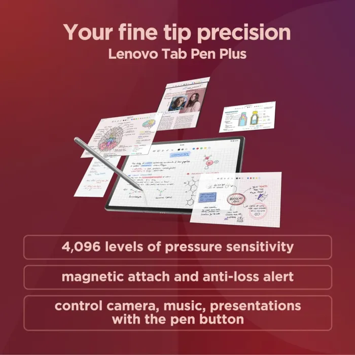 Lenovo Tab P12 - Expansive Touchscreen Tablet - 12.7" 3K Display - 13MP Camera - 8GB Memory - 128GB UFS Storage - Android 13 - Dolby Atmos - Quad JBL Speakers - Pen Included - Image 7