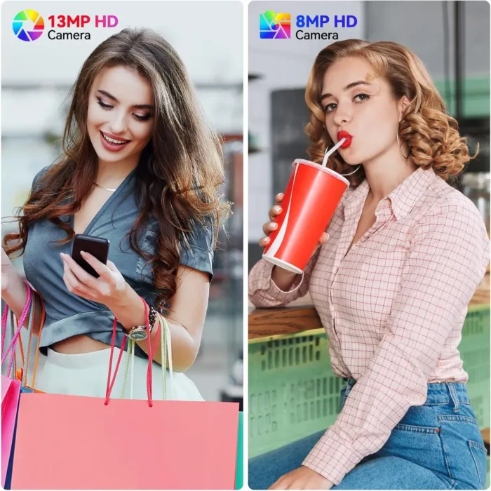 Latest 2025 Android 13 Tablet, 128GB+16(8+8 Expand)GB/512GB Expandable, Octa-Core Tablet with 5G WiFi, 8000mAh Battery, 10.1 inch Tableta with 21MP Camera, Tableta with Keyboard, Bluetooth,Mouse, Case - Image 7
