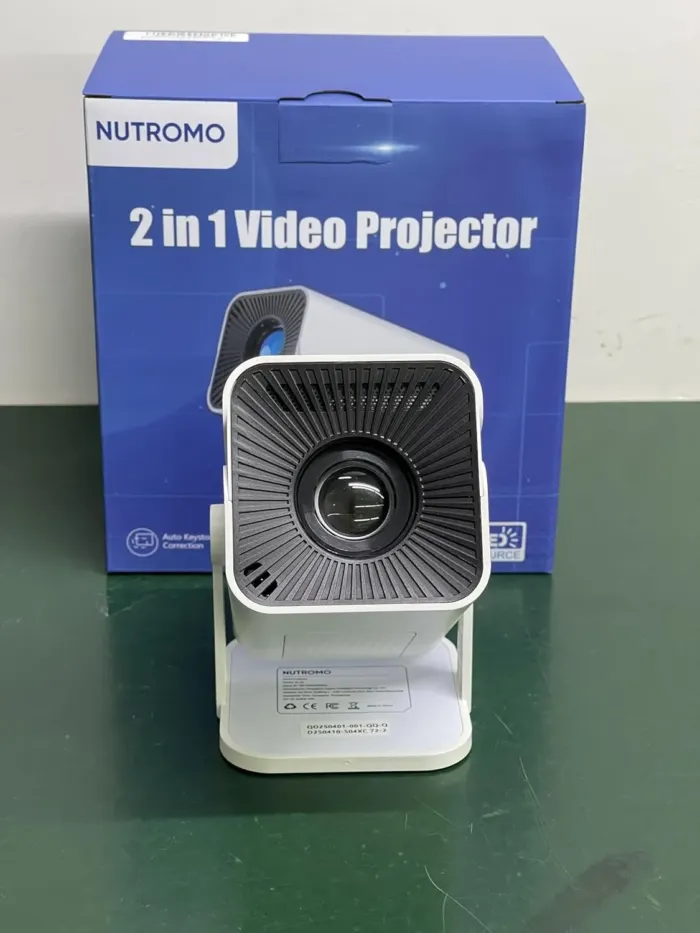 [Built-in Apps & Electric Focus] Smart Mini Projector with WiFi and Bluetooth, 270°Rotatable Portable Movie Projector 4K 1080P Support, Auto Keystone Proyector for Smartphone/TV Stick/Laptop/HDMI - Image 10