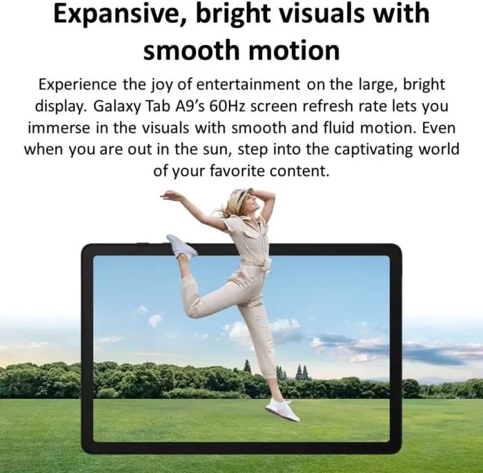 SAMSUNG Galaxy Tab A9 4G LTE (64GB, 4GB, Cellular) 8.7" Android Tablet, Octa-core (6nm), Dual Speakers (International Model Fully Unlocked for US & Global) X115 (w/ 15W Fast Charger, Graphite) - Image 5