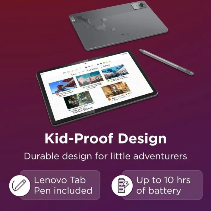 Lenovo Tab M11, 11” Display, MediaTek Helio G88 Octa-Core, 4GB RAM, 64GB SSD, 1920x1200 px, Ambient Light-Sensor, 10 Hour Battery, Comes w/Pen, Luna Grey - Image 5