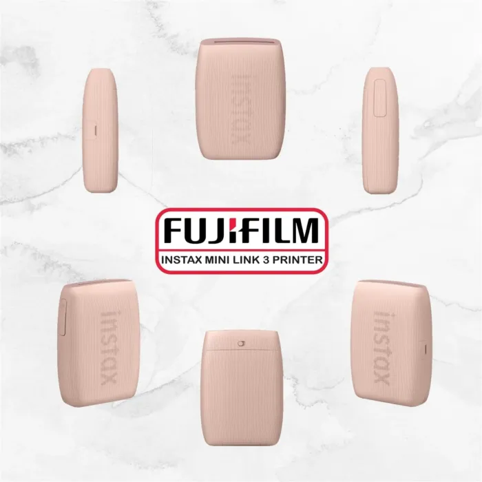 Fujifilm Instax Mini Link 3 Printer Bundle Instax Mini Film (40 Sheets), Instax Mini Link 3 Protective Case (Rose Pink) - Image 4