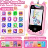 Kids Smart Phone for Girls Ages 3-8, Toy Cell Phone for Kids, Christmas Birthday Gifts for Girls, Toddler Learning Toy Phone with Touchscreen, Dual Camera, Game, Music, Story, 8GB SD Card(Pink)