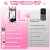 Kids Smart Phone for Girls Ages 3-8, Toy Cell Phone for Kids, Christmas Birthday Gifts for Girls, Toddler Learning Toy Phone with Touchscreen, Dual Camera, Game, Music, Story, 8GB SD Card(Pink)