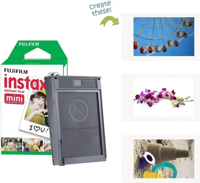 Fujifilm Instax Mini 12 Instant Camera Lilac Purple + Fuji Film Value Pack (40 Sheets) + Shutter Accessories Bundle, Incl. Compatible Carrying Case, Quicksand Beads Photo Album 64 Pockets - Image 7