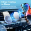 2PCS Mobile Phone Navigation Magnetic Bracket, L Type 360° Rotatable Car Phone Mount, Magnetic Navigation Bracket for Any Smartphone (Black)