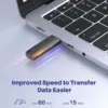 32GB USB C Flash Drive Dual USB 3.0 Flash Drive Type C + USB A Portable Type-C Flash Drive 2-in-1 USB-C Thumb Drive for Smartphone Tablet Computer Mac iPhone 15