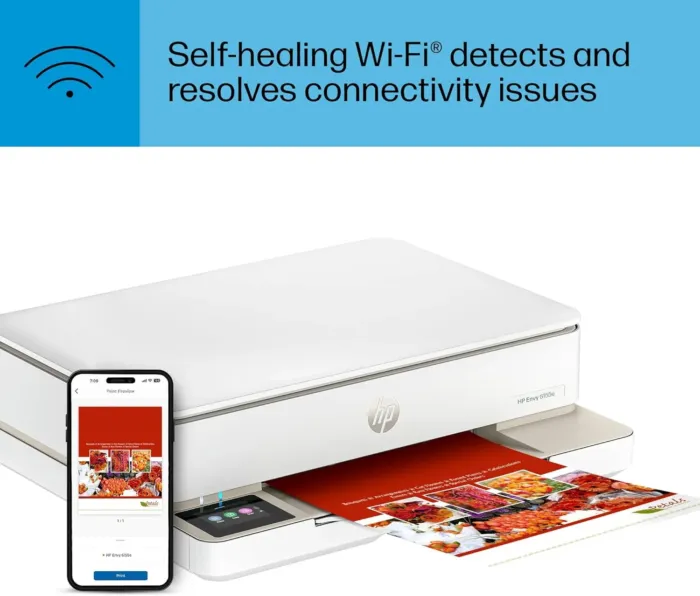 HP Envy 6155e Wireless All-in-One Color Inkjet Printer, Print, scan, Copy, Duplex Printing Best-for-Home, 3 months of Instant Ink included (714L5A) - Image 17
