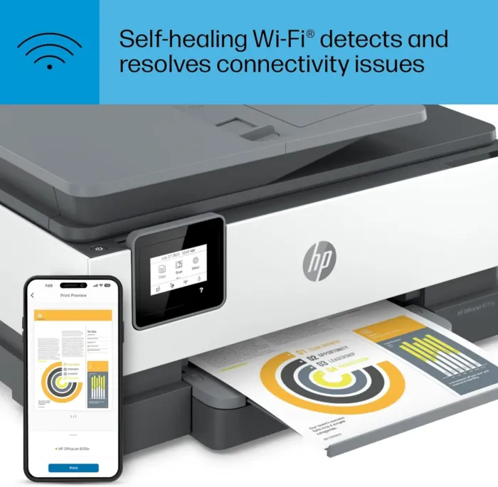 HP OfficeJet 8015e Wireless Color All-in-One Printer, 6 months of Instant Ink included - Image 12