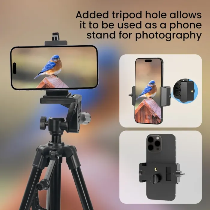 GOSKY Smartphone Adapter Mount Regular Size - Compatible with Binoculars, Monoculars, Spotting Scopes, Telescope, Microscopes Fits almost all Smartphones on the Market Record Nature and The World - Image 7
