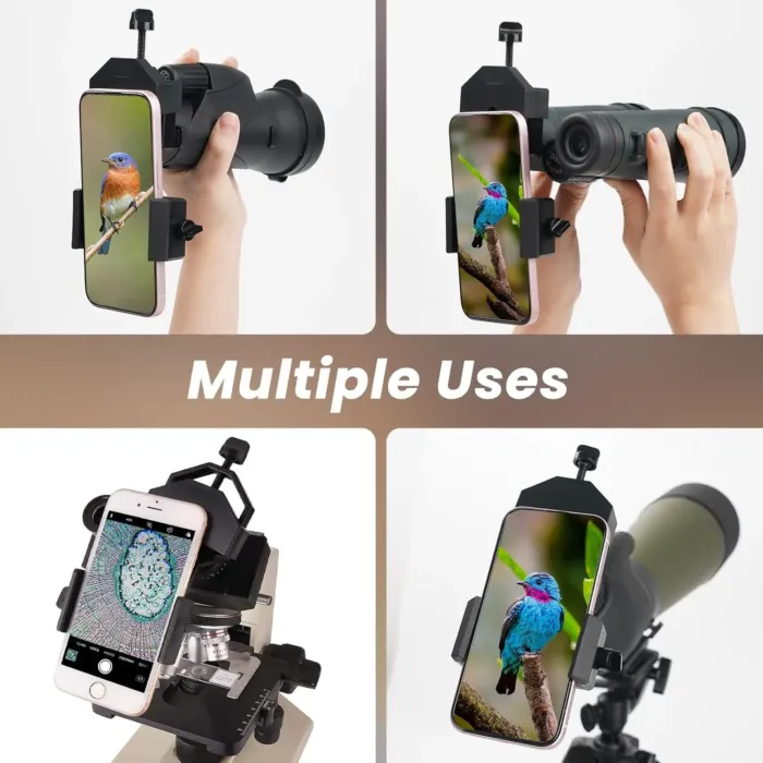 GOSKY Smartphone Adapter Mount Regular Size - Compatible with Binoculars, Monoculars, Spotting Scopes, Telescope, Microscopes Fits almost all Smartphones on the Market Record Nature and The World - Image 8