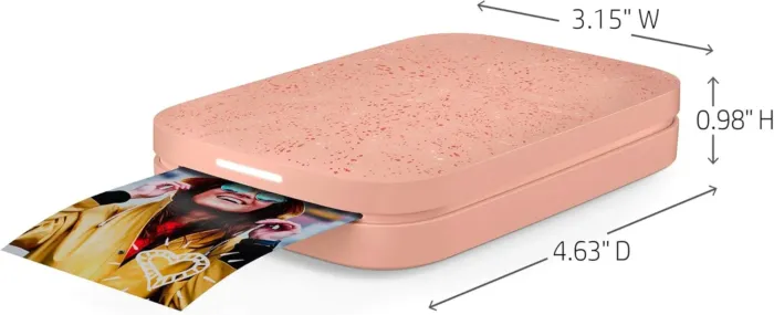 HP Sprocket 2x3" Instant Smartphone Photo Printer - Portable Color Wireless Mobile Printer - Zink Sticky-Back Photos - Print from Compatible iOS & Android Devices with Bluetooth w/Fun App - Pink - Image 9