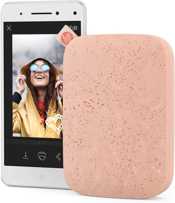 HP Sprocket 2x3" Instant Smartphone Photo Printer - Portable Color Wireless Mobile Printer - Zink Sticky-Back Photos - Print from Compatible iOS & Android Devices with Bluetooth w/Fun App - Pink - Image 10