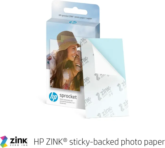 HP Sprocket 2x3" Instant Smartphone Photo Printer - Portable Color Wireless Mobile Printer - Zink Sticky-Back Photos - Print from Compatible iOS & Android Devices with Bluetooth w/Fun App - Pink - Image 11