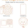 Amazon Basics 64-inch Extendable Tripod for iPhones and Smartphones, Selfie Stick Mode and Phone Tripod Mode, Black