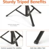 Amazon Basics 64-inch Extendable Tripod for iPhones and Smartphones, Selfie Stick Mode and Phone Tripod Mode, Black