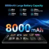 Android 14 Tablet 2025 Latest 11 Inch Tablets, 128GB+16(8+8 Expand)GB/512GB Expandable, Dual 4G Cellular with Octa-Core Processor, 2 in 1 Tablet with Keyboard, 21MP Camera/8000mAh Battery/GPS/5G WiFi