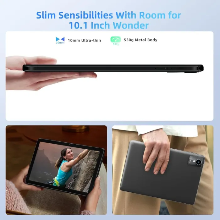 2024 New Tablet 10 inch Android 14 Tablets, 10(4+6)GB RAM+128GB ROM+1TB Expand, Octa-Core 2.0GHz, 1280 * 800 IPS Incell Display, 6000mAh, 5MP+8MP Camera, 5G+2.4G Wi-Fi/Bluetooth 5.4, Widevine L1 - Image 8