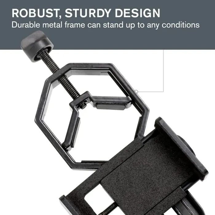 Celestron – Smartphone Photography Adapter for Telescope – Digiscoping Smartphone Adapter – Capture Photos and Video Through Your Telescope or Spotting Scope Eyepiece - Image 5