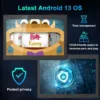 10.1" Android 13 Tablet with Stylus Pen | 6GB RAM 32GB ROM 128GB Expand | Quad-Core CPU, 5000mAh Battery | IPS HD Display | Kid-Friendly & Work Tablet with Screen Protector