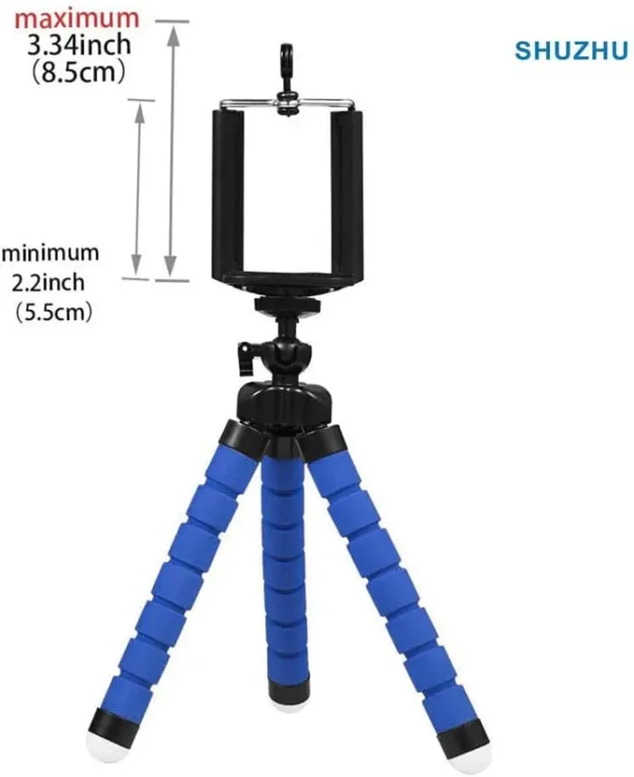 Flexible Tripod Mini Universal Octopus Leg Style Portable and Adjustable Tripod Stand with Clip Bracket Mount Holder for Mobile Phone, Cellphone, Smartphone, Digital Camera - Image 3